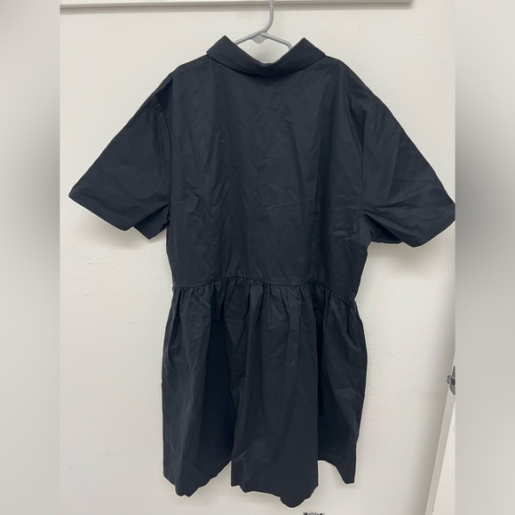 NEW NWT J Crew Short Sleeve Shirt Dress Chino Size 18 Gold Buttons Retail $128 - Picture 3 of 4